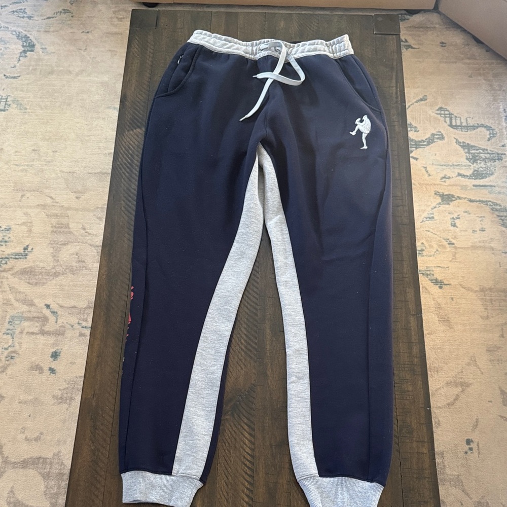 Baseball Swag Navy and Gray Jogger Pants